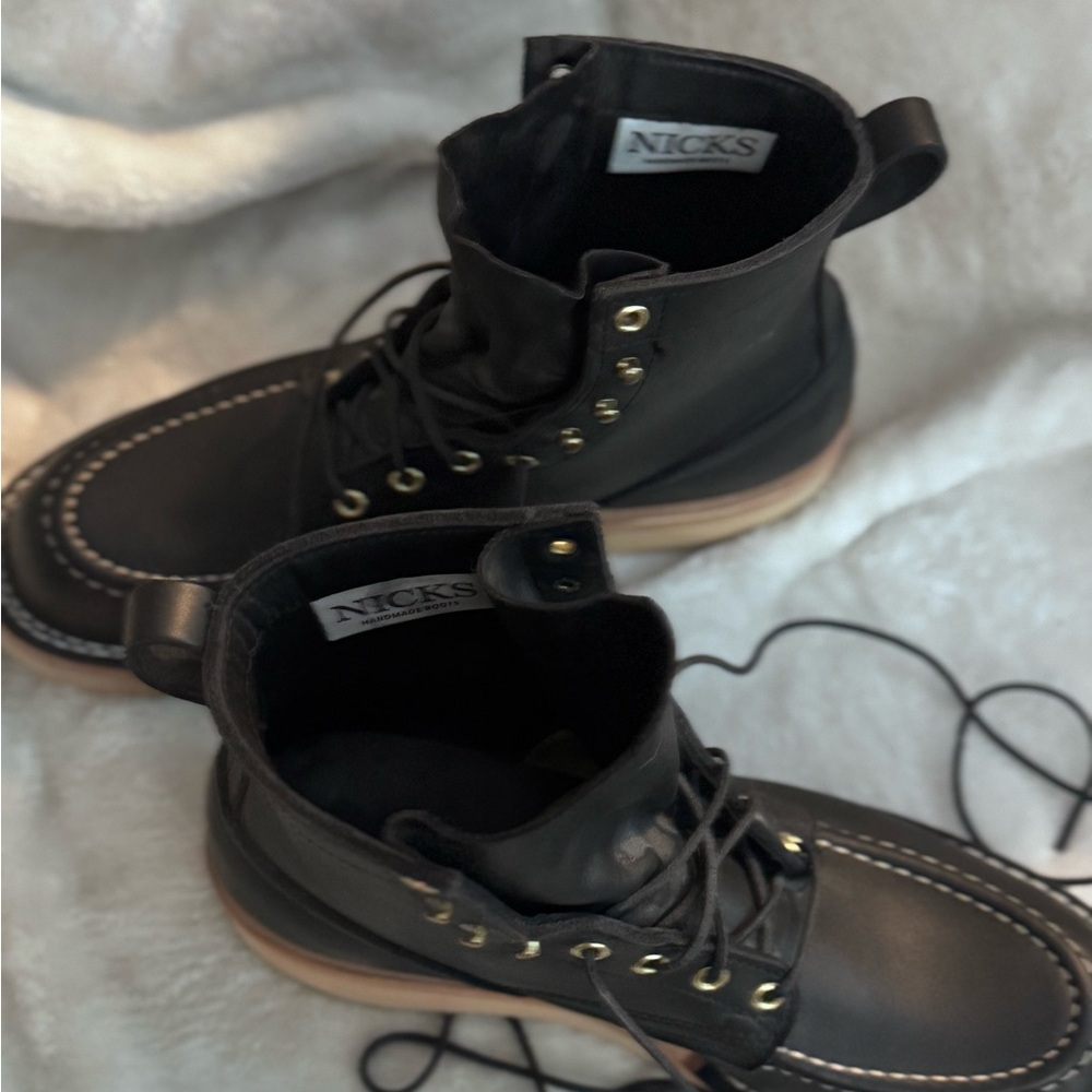 NICK’S Handmade Boots size 10.5- like new (worn ONCE) - Picture 3 of 6